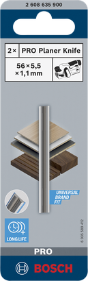 Faca de plaina Bosch PRO 56×5,5×1,1 mm.